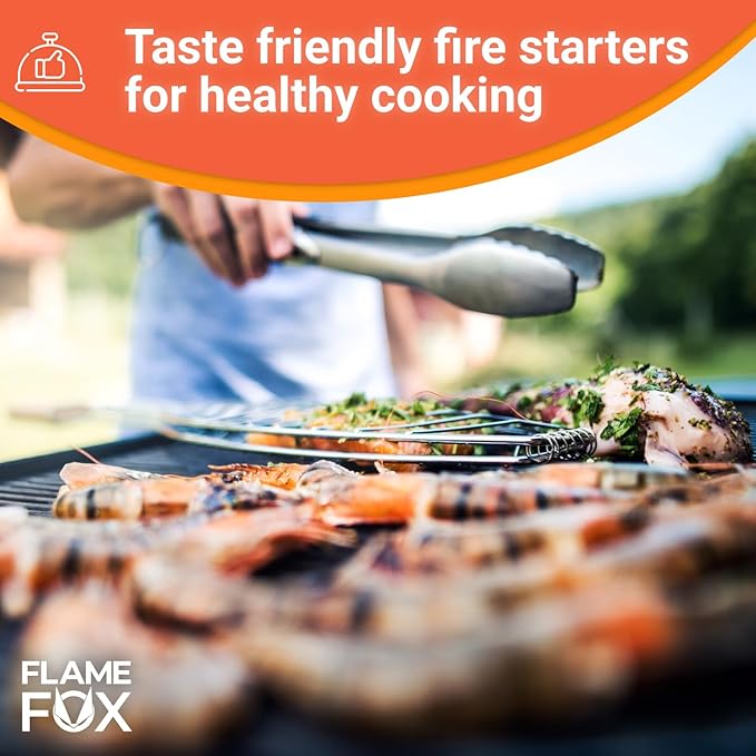 Flamefox Fire Cubes 320pcs - Quick Lighting Fire Starter for Fireplace, Wood Stove, BBQ, Camping - Easy Ignition, Long & Clean Burning, Weather Resistant Fire Lighter