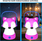 Kids Camping Essentials – LED Kids Lantern and Rechargeable Kids Headlamp Set | Multiple Purposes Kids Nightlight/Flashlight Toys –Holiday, Halloween N Birthday Gifts for Toddlers and Kids (Pink)