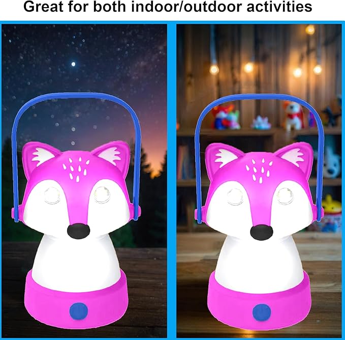 Kids Camping Essentials – LED Kids Lantern and Rechargeable Kids Headlamp Set | Multiple Purposes Kids Nightlight/Flashlight Toys –Holiday, Halloween N Birthday Gifts for Toddlers and Kids (Pink)