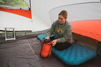 ALPS Mountaineering Trailblazer Insulated Sleeping Pad – Lightweight Backpacking Air Pad with R-Value 8, Cold-Weather Insulation, Compact Pack Size & Pump Sack for Camping and Backcountry Travel