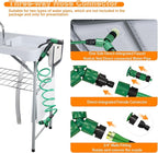 Fish Cleaning Table with 2 Sinks & Grid Rack - 42.5” Outdoor Fish Fillet Cleaning Station for Camping, Patio, Kitchen, RV & Beach