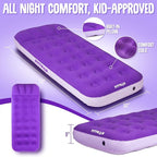 Pittman - Kids Air Mattress - Deluxe Kids Inflatable Bed with Electric Pump & Durable Backpack - Perfect Teen to Toddler Blow up Mattress for Sleepovers, Camping or Childs Travel Bed