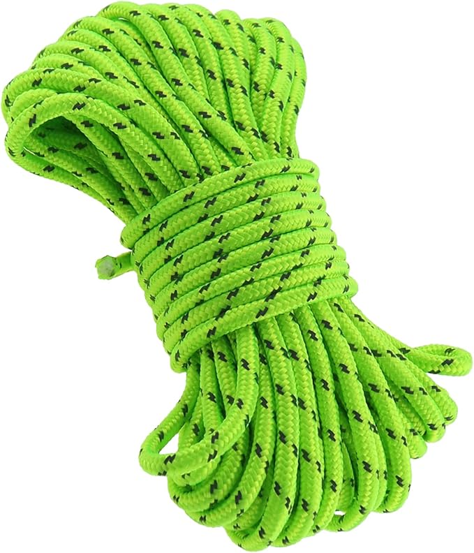 DGZZI 5mm 16.4 Yard Outdoor Camping Luminous Rope Tent Rope Camping Cord Paracord 49 Feet Clothesline