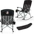 Picnic TIME NCAA Unisex-Adult NCAA Outdoor Rocking Camp Chair, XL Heavy Duty Camping Chair for Adults