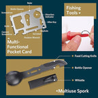 Gifts for Christmas Survival Kits for Men Dad Husband Him, 13 in 1 Survival Gear and Equipment Tactical Tools for Camping Hiking Hunting Outdoor Adventure, Cool Birthday Idea