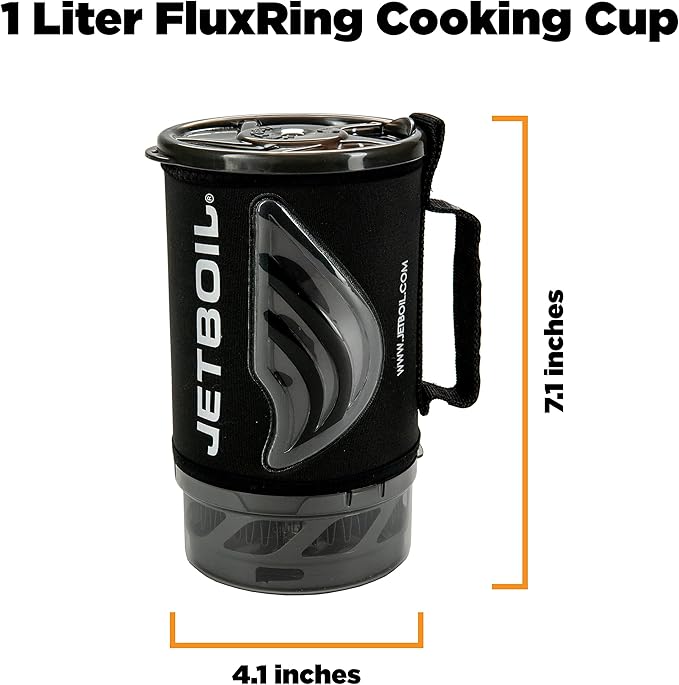 Jetboil Flash Java Kit Camping and Backpacking Stove Cooking System with Silicone French Press Coffee Maker