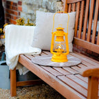 Feuerhand Outdoor Kerosene Fuel Lantern, German Made Weather Resistant Baby Special 276 Galvanized Hurricane Lamp for Camping or Patio, 10 Inches, Yellow