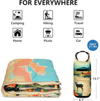 Camping Blanket, Puffy Blankets Lightweight Windproof Resistant for Outdoors,Hiking, Backpacking,Car,Picnic,Stadium