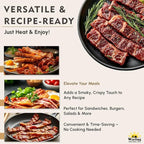 Werling Fully Cooked Canned Bacon 12 oz – Ready to Eat Smoked Bacon, Shelf Stable up to 5 Years, Long-Term Food Storage, Emergency Survival Food, Camping & Hiking Meals, Pantry Staple, No Refrigeration Required, Canned Meat, Pack of 12