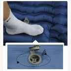 Enlarged and Thickened air Sleeping Mats for Camping, 78.75x27.55x3.93 inches Thick, 330lbs Load Capacity, Quick Inflation in 25 Seconds at Maximum Speed, Low Noise, TPU Coated (Navy Blue)