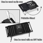 Blackdog Camping Stove,IGT portable Gas stove,7200w/24500Btu,Windproof flap,Electronic ignition,Fire power adjustment,Backpacking,Folding,Compatible with ISOBUTANE
