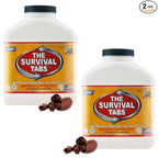 Sports & outdoor emergency preparedness food tablets 30 days supply none-GMO gluten-free 25 years shelf life (2 bottles/Chocolate)