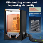 Multifunctional Resin 3D Printer Enclosure with Ventilation Filter, High Quality 3D Printer Vented Enclosure Tent Cover Eliminate Odors Compatible with Anycubic Elegoo Series LCD Resin UV 3D Printer
