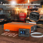 Pure Sine Wave Inverter 12V to 110V Ultra Quiet, Game-Changing Design | 12V to 110 Converter for Home, RV, Camping, Off-Grid & Outdoor Adventures丨DC to AC (LGE-12V-3080Ti)
