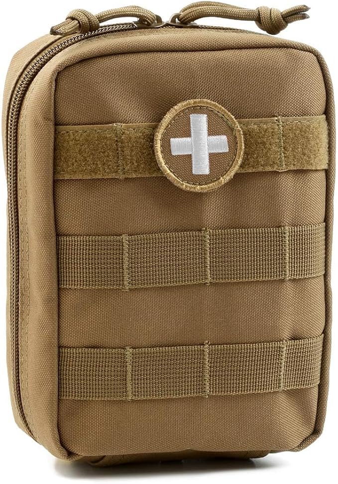 Orca Tactical First Aid Molle Pouch - Heavy Duty IFAK Pouch - Empty Medical Pouch Ideal for Military Use EMTs Law Enforcement Camping and Hiking - Med Pouch for Optimal Organization