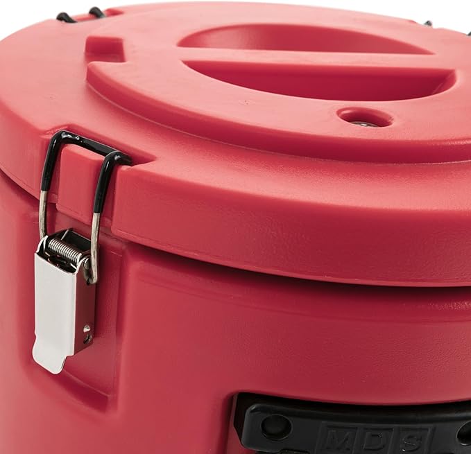 Insulated Beverage Cooler, 5 Gallon Commercial Cold Hot Drink Dispenser, Thermal Container with 304 Stainless Steel Interior Spout, Portable Cooler for Camping Parties Outdoors (Red)
