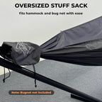 Onewind 11ft Ultralight Camping Hammock, Portable Hammock, 40D 1.7oz Nylon Ripstop with 2 * 12Ft Tree Straps for Camping Hiking Backpacking, 11' x 55" Dark Grey