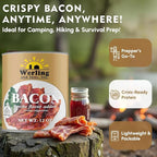 Werling Fully Cooked Canned Bacon 12 oz – Ready to Eat Smoked Bacon, Shelf Stable up to 5 Years, Long-Term Food Storage, Emergency Survival Food, Camping & Hiking Meals, Pantry Staple, No Refrigeration Required, Canned Meat, Pack of 12