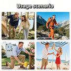 Ultralight PE Camping Hammer with Stake Puller Hole, Multifunctional Portable Tool for Tent Stakes, Comfort Grip, Durable No Scratch Design-Tool for Hiking, Mountaineering, Beach