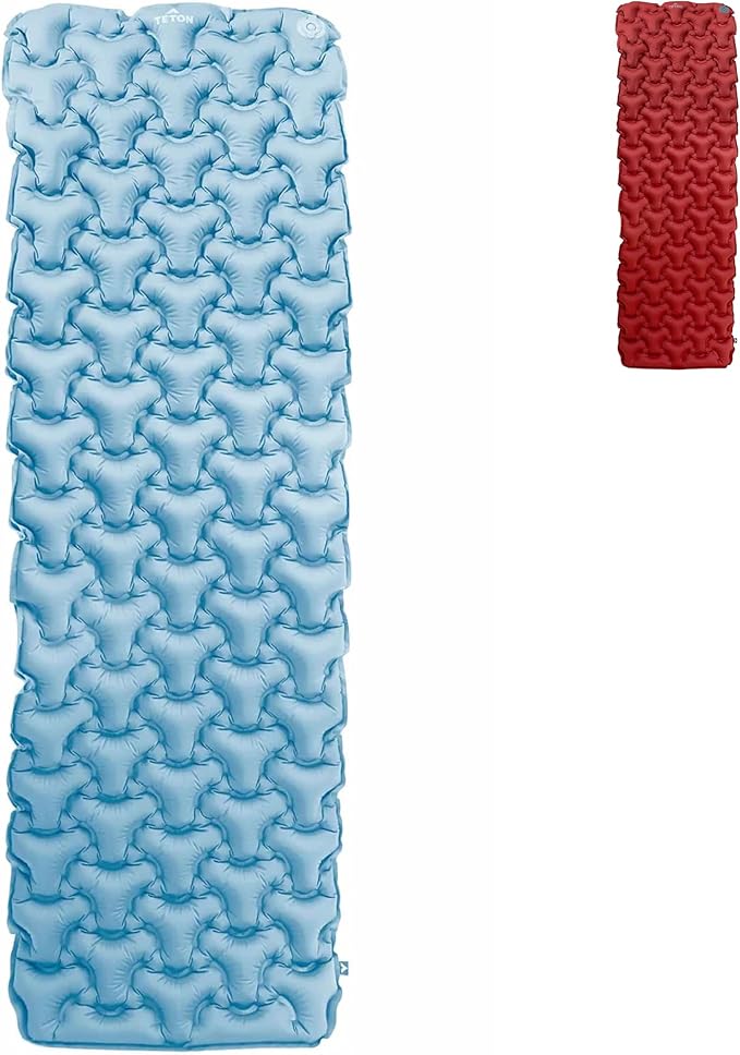 Teton Altos Inflatable Sleeping Pad, Sleeping Mat for Camping, Backpacking, Hiking, Budget Friendly and Durable