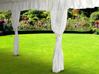 TentandTable Elegant 7.5' Polyester Canopy Tent Leg Drapes for Enhanced Weddings & Formal Events Aesthetics – Water-Resistant Party Tent Leg Drapery, 2-Pack