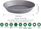 Boundless Voyage Ultralight Titanium Bowl Pan Plate Dish with Carry Bag Outdoor Camping Portable Tableware Cookware (Ti15166B (Plate-S))
