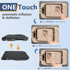 Self-Inflating SUV Air Mattress with Built in Electric Pump，car air Mattress with Pillow for Trunk，Portable car Mattress for Travle and Camping, Black