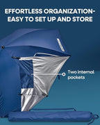 Sport-Brella Premiere XL UPF 50+ Umbrella Shelter for Sun and Rain Protection