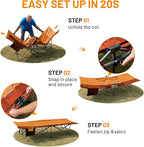 TIMBER RIDGE Extra Wide Heavy Duty Camping Cot for Adult, Easy Set Up Oversized Sleeping Cot with Carry Bag for Camping, Travel and Outdoors, Support up to 450lbs