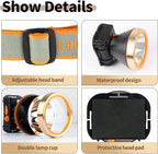 20W Superbright Coon Hunting Lights, High Lumens LED Headlamp with 2 Light Modes, Waterproof & Rechargeable Flashlight, Perfect for Outdoor Hiking, Hunting, Fishing, Night Activities