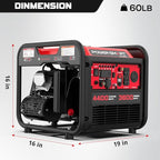 PowerSmart 4400-Watt Portable Generator with Inverter Technology, CO Protect, 30 amp for Home Use and Emergency Backup