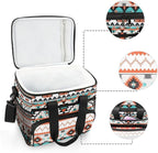 Cooler Bag Insulated Picnic Bag Large Lunch Box Reusable Tote Bag Soft Sided Portable Beach Cooler Grocery Camping