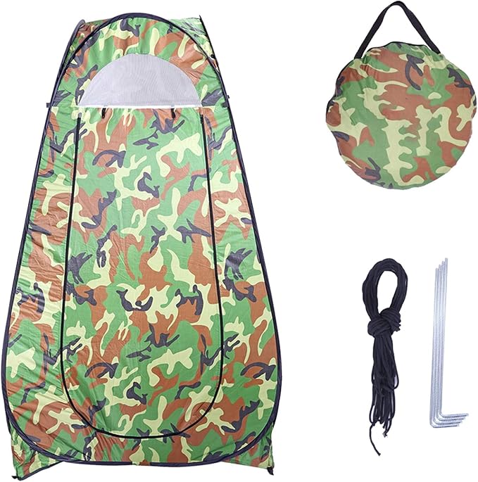 Changing Room Dressing Tent, Portable Pop Up Toilet Shower Tent, Camping Shelter Tent, Pop Up Privacy Tent, with Carry Bag, for Outdoor, Camping, Beach, Hiking, Fishing