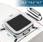 Waterproof PVC Paddleboard Cooler Deck Bag - 12 Can Soft Insulated Cooler for Paddleboarding, Camping, Kayaking