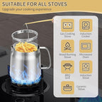 119oz 304 Stainless Steel Deep Fryer Pot with Basket & Strainer, Large Capacity Bacon Grease Container for Kitchen,Frying, Cooking, Camping,Oil Filter Container - Dishwasher Safe (119oz/3.5L/3.7Qt)