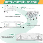 COBIZI 10x30 Pop Up Canopy Tent for Parties with 8 Sidewalls Waterproof Commercial Instant Canopy 10x30 Party Tent for Backyard, Wedding Portable Outdoor Gazebo with Carrybag&4 Sandbags(White