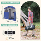 KingCamp Camping-Privacy-Shelters Camping Shower Tent with Shower Bag