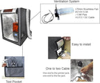 Multifunctional 3D Printer Enclosure w/Adjustable Ventilation Kit Eliminate Odors Tent Cover Compatible with Anycubic Photon Mono, Elegoo Saturn/Mars 3/4 & Creality Halot Series Resin 3D Printer