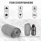 Down Camping Blanket - Lightweight, Packable, Warm & Puffy Outdoor Travel Quilt for Sleep, Hiking, Backpacking, Stadium, Festivals, Water-Resistant Sleeping Bag 55"x79"