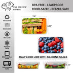 519 Fitness Meal Prep Backpack,Insulated Cooler Lunch Backpack with Computer Compartment,Hiking Picnic Cooler Backpack For Men and Women,3 Meal Containers,2 Ice Packs and Protein Shaker Included