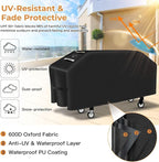 Griddle Cover for Blackstone 36" Griddle,Upgraded Rip-Proof&Waterproof 600D Flat Top Grill Cover,Windproof 1528 Grill Cover for Blackstone and More 4-Burner Griddle with Straps and Air Vent