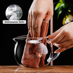 PARACITY Glass Teapot Stovetop 34OZ/1000ml, Tea pot with Removable 18/8 Stainless Steel Infuser, Borosilicate Clear Tea Kettle, Teapot Blooming and Loose Leaf Tea Maker Tea Brewer for Camping, Travel