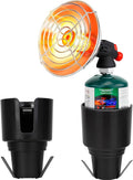 Golf Cart Heater, Portable Propane Heater with Cup Holder Fits Most Golf Cart Accessories Car, Safe Camping Tent Heaters Cordless with Electronic Ignition, Control Valve, Winter outdoor Heating Helper