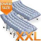 XXL Camping Cots 2 Pack Extra Large Sleeping cots with Comfortable Mattress Oversize Camping Bed for Adults Cots Include Carry Bag for Adults Portable Cot Easy to Set Up Indoor Outdoor Office Nap