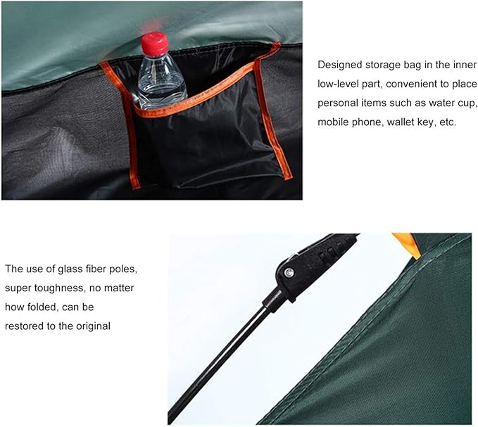Tent Beach Folding Tents Automatic 1-2 Person and Awning for Outdoor Camping Family Camping Tent