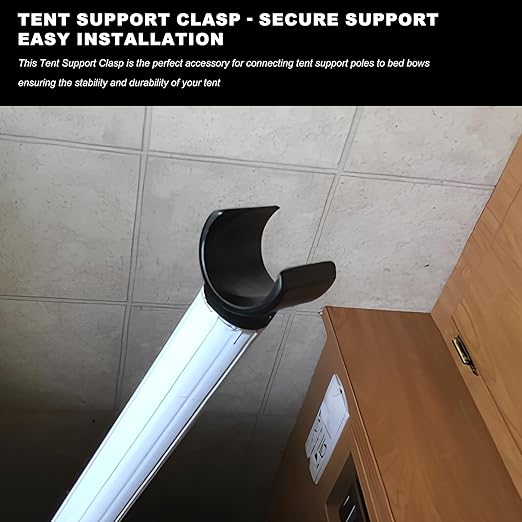 Pop Up Camper Bed Support Clasp,Tent Poles Clasp Accessories,Fits Coleman Tent/Fleetwood Tent Pop Up Camper Parts 4757-4301(2 Pack)