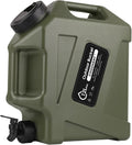 3.2 Gallon/5 Gallon Water Containers with Spigot, BPA Free Water Jug, Military Green Water Tank, Multifunction Water Storage Containers for Camping Outdoor Hiking,Emergency Stroage