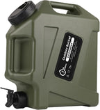 3.2 Gallon/5 Gallon Water Containers with Spigot, BPA Free Water Jug, Military Green Water Tank, Multifunction Water Storage Containers for Camping Outdoor Hiking,Emergency Stroage