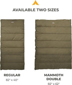 Teton Evergreen Sleeping Bag – Spacious Fit and Cozy Warmth for Adults – Options for Camping in Any Weather