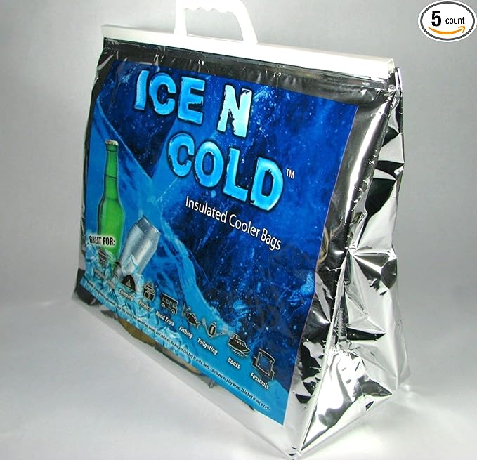 Insulated Picnic/Shopping Cooler Bags for Groceries, Camping, Hiking, Beach, Travel | Lightweight Soft Collapsible | Fast Same Day Shipping